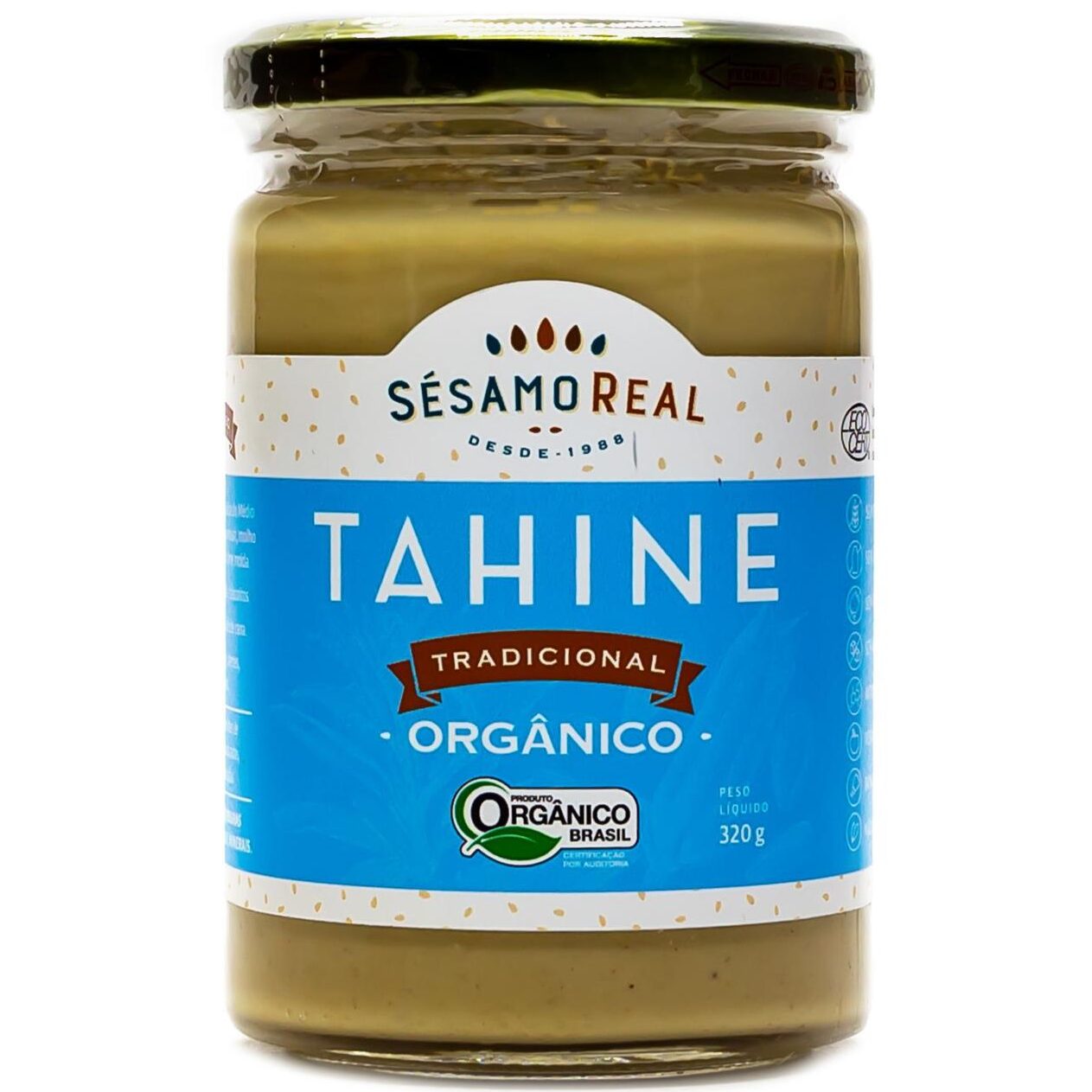 Tahine Tradiconal Orgânico - "Sésamo Real" - 320g