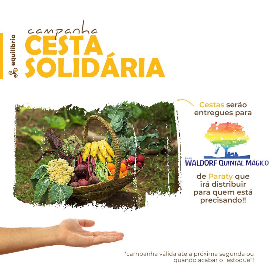 Quero Doar Uma Mini Cesta Solidária para a Escola Waldorf Quintal Mágico