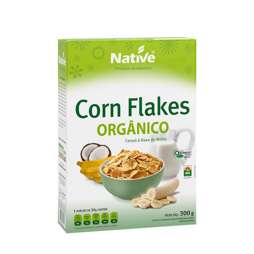 Corn Flakes Orgânico Native - 300g (Val 16/10)