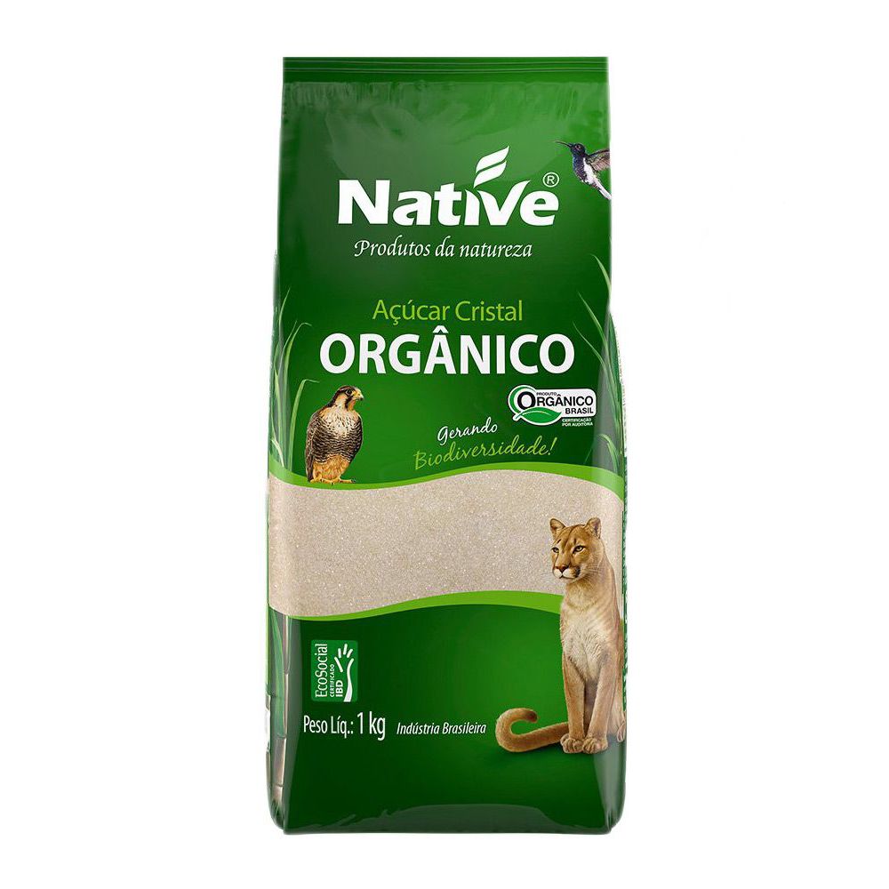 Açúcar Cristal Orgânico Native - 1kg