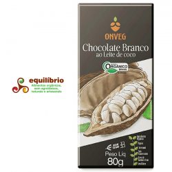 Chocolate Branco Ao Leite De Coco Orgânico "OnVeg" - 80g