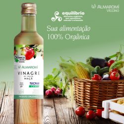 Vinagre de Maçã Orgânico Almaromi - 500 ml.