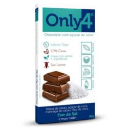 Chocolate Vegano Only4 Flor de Sal - 80g
