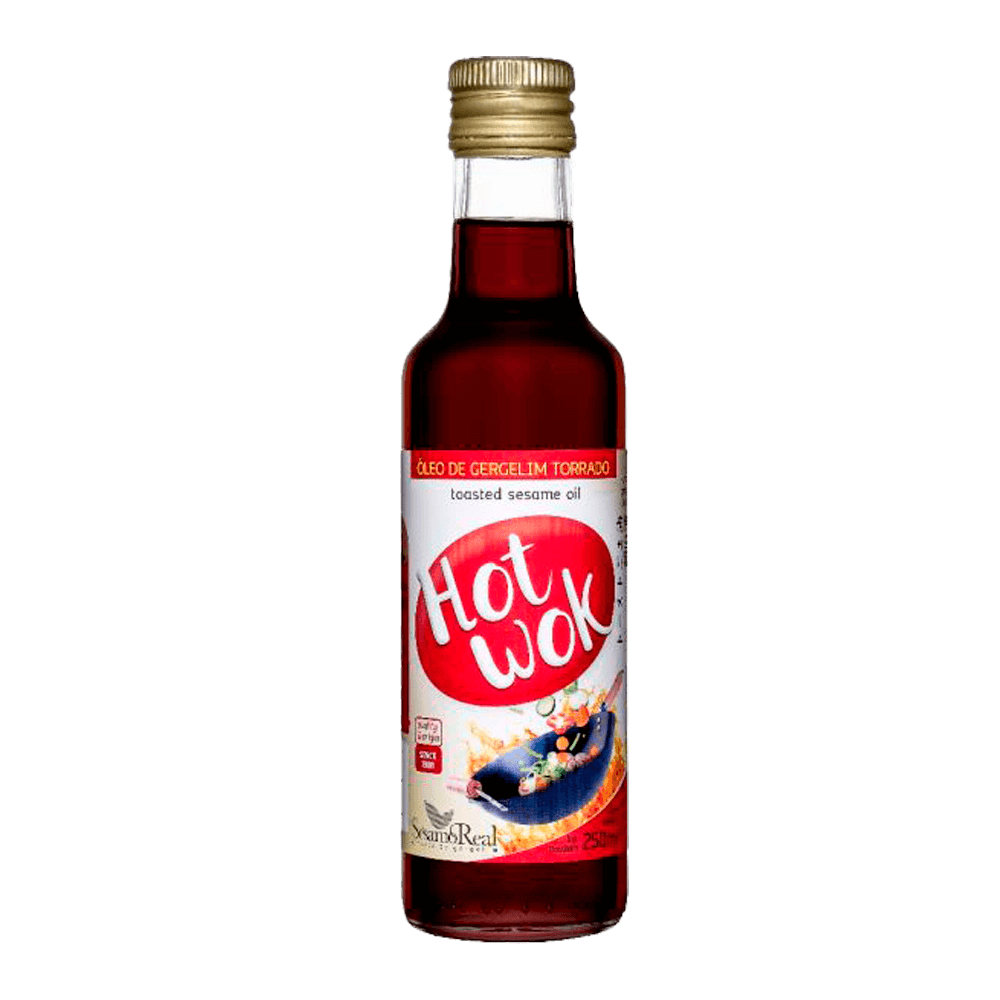 Óleo de Gergelim Torrado Hot Wok - "Sésamo Real" - 250ml.
