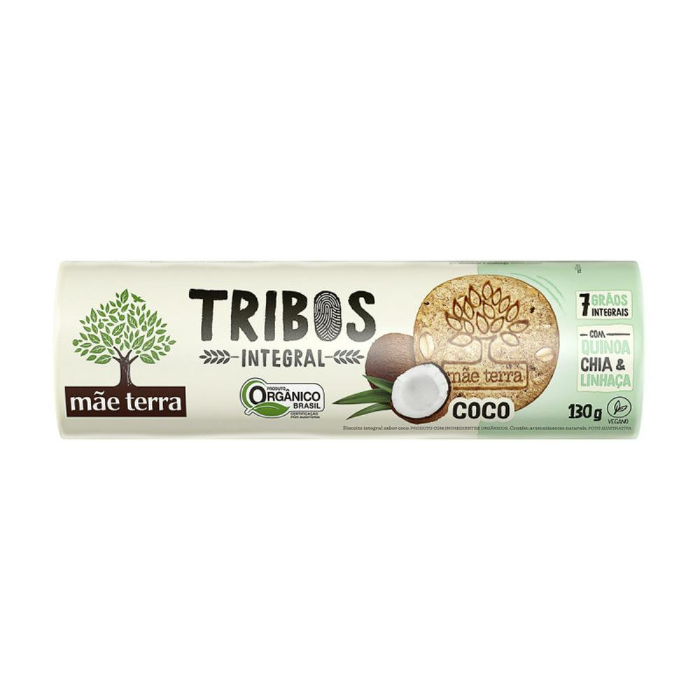 Biscoito Orgânico - Tribos Coco - 130 gs