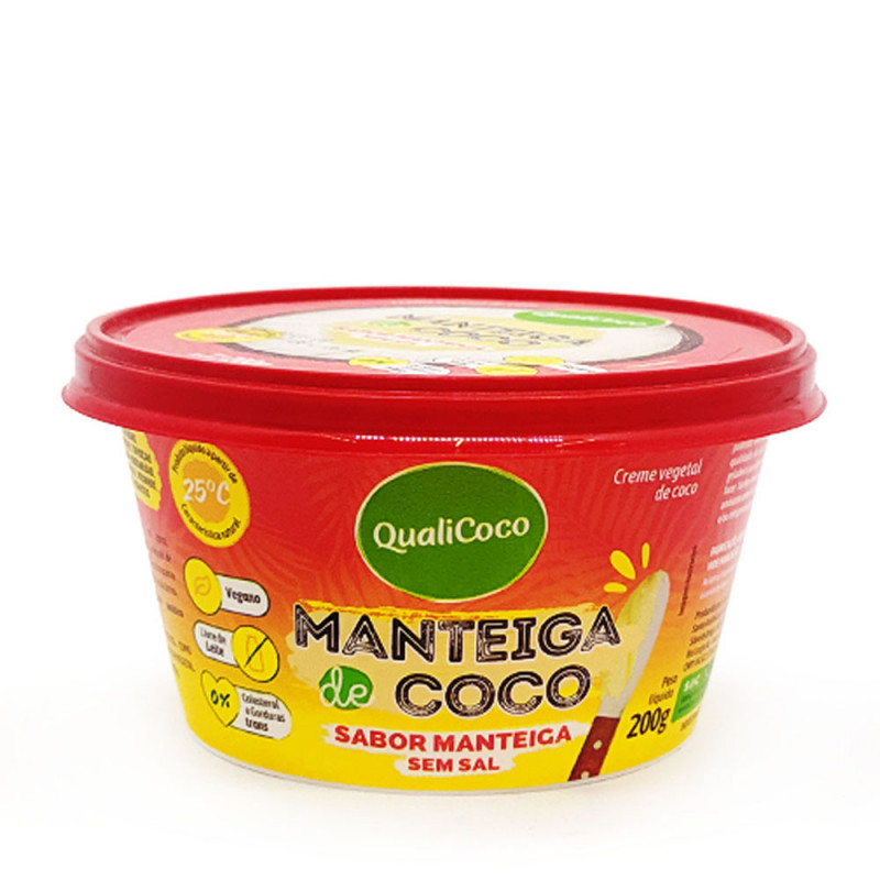 Manteiga de Coco Sem Sal- "Qualicoco" - 200g