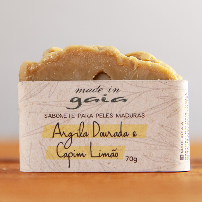 Sabonete Argila Dourada - "Made in Gaia" - 70g